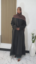 Noir Lace Abaya